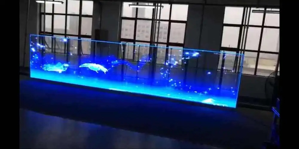P3.97-7.81 LED Video Wall Display Sewa Transparan Warna Penuh