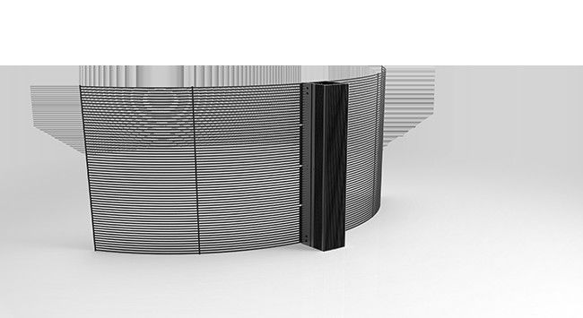 P2.6-5.2 HD Panel tampilan LED transparan 2500nits Pemasangan gantung