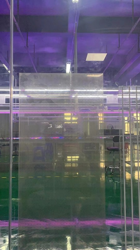 Indoor Waterproof Transparan LED Signage, Multicolor LED Transparan Film Screen