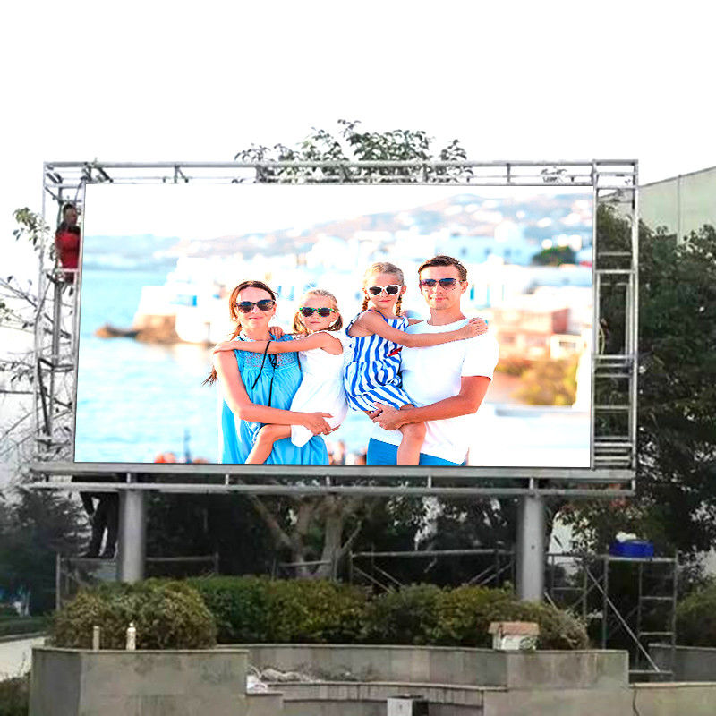 Di luar Multicolor LED Wall Sewa, Ketebalan 80mm LED Screen Untuk Acara
