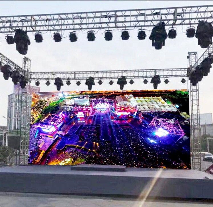 P3.91 Penyewaan layar LED panggung tahan lama, dinding LED multifungsi untuk acara