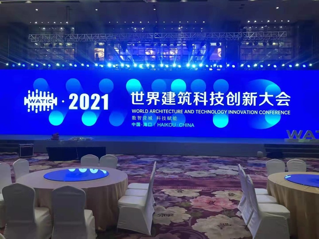 Panel layar dinding LED dalam ruangan berwarna-warni P3.91 P5.95 Instalasi tetap