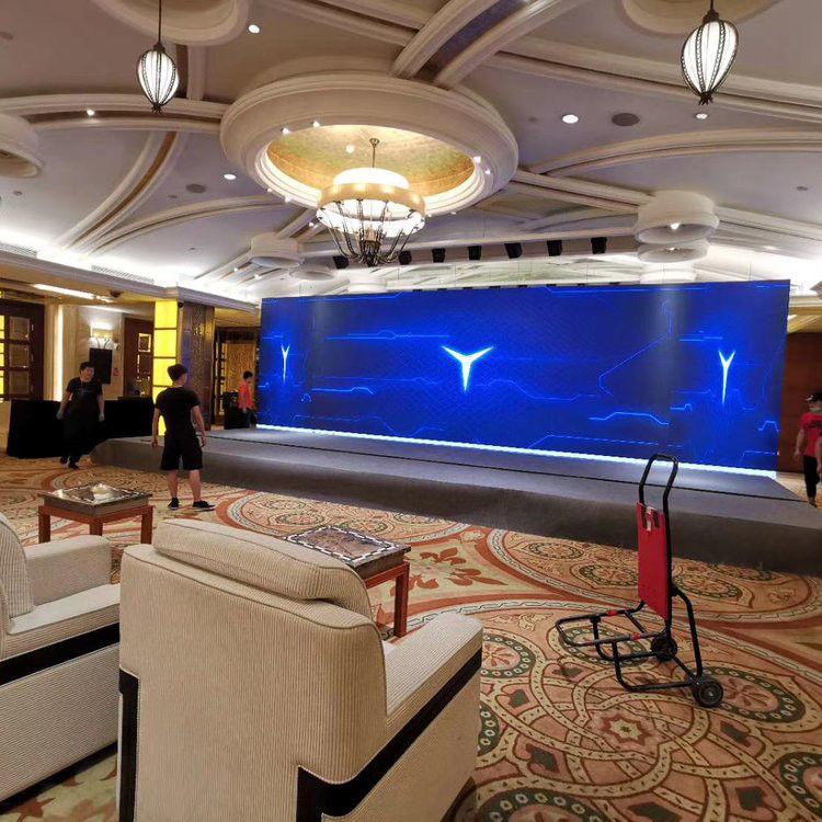 160x80 tahan lama dinding video dalam ruangan, layar layar LED untuk iklan dalam ruangan