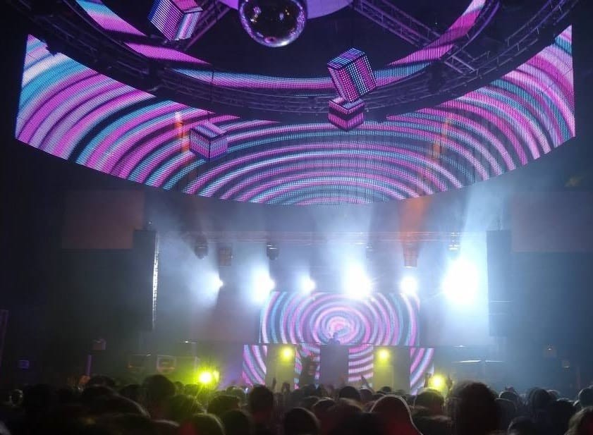160x320mm panggung LED video wall untuk acara multifungsi fleksibel