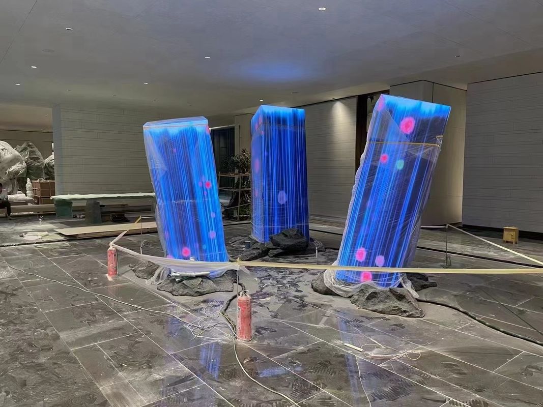 Seamless Corner Curved LED Video Wall, Pameran LED Display Soft Module